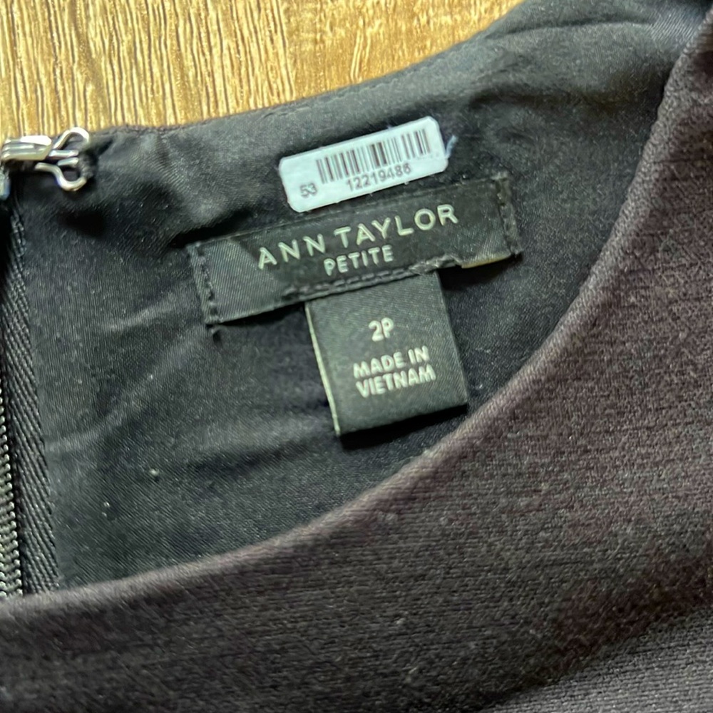 Adorable bell sleeve Ann Taylor black dress size 2p